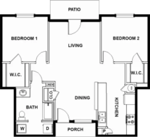 Lincoln Park Apartments Houston Floor Plan 3