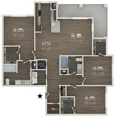 Linz Luxury Living Floorplan 8