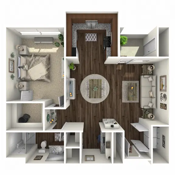 Lodge at Westlake Houston Apartment Floor Plan 2