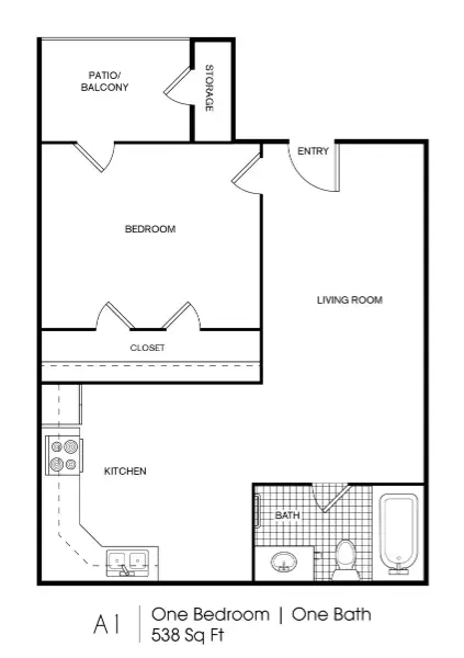 Los Prados Apartment Homes Houston Floor Plan 5