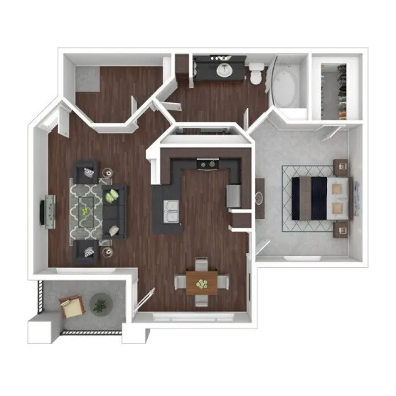 Lyndon Apartments Houston Floor Plan 3