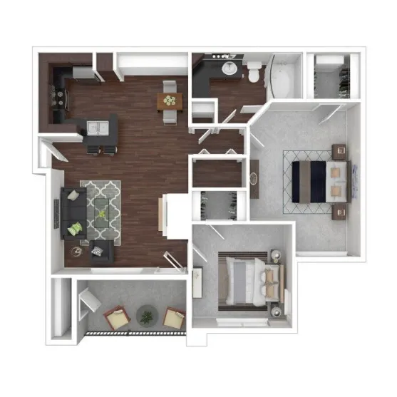 Lyndon Apartments Houston Floor Plan 4