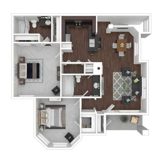 Lyndon Apartments Houston Floor Plan 5