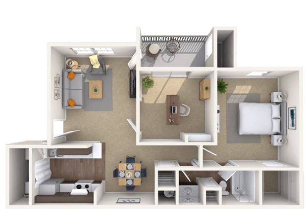 MAA Cypresswood Houston Apartment Floor Plan 5