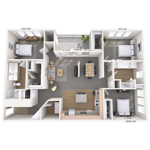 MAA Legacy Pines Floorplan 1