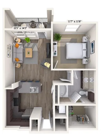 MAA Vintage Park Houston Apartments Floor Plan 3