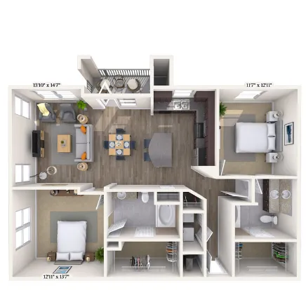 MAA Vintage Park Houston Apartments Floor Plan 5