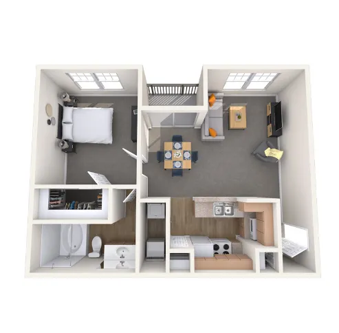 MAA Woodwind Houston Apartment Floor Plan 2