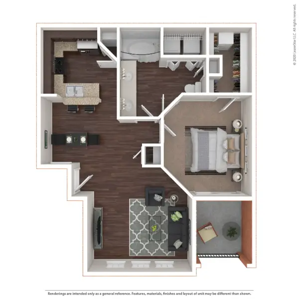 Marquis at Kingwood Houston Apartment Floor Plan 2