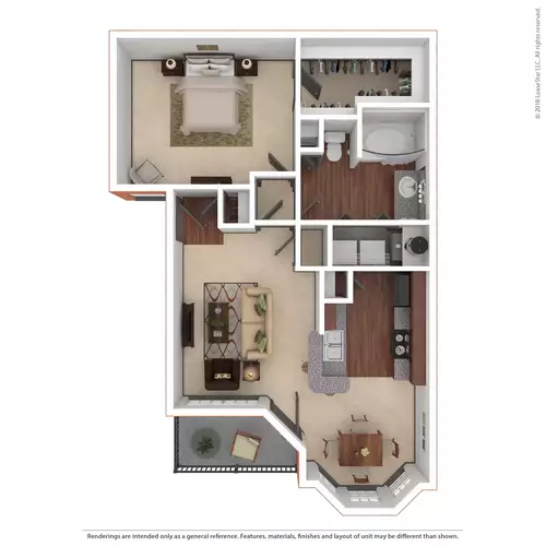 Marquis on Park Row Floorplan 1