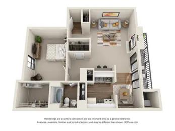 Meadowbrook Apartments Humble Houston Apartment Floor Plan 3