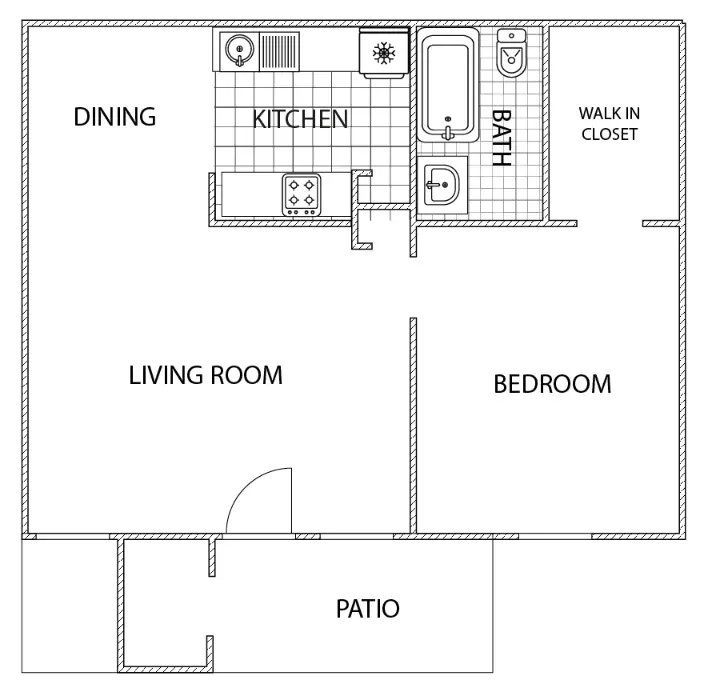 Meadows on Blue Bell Houston Apartment Floor Plan 2