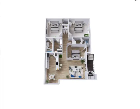 Mustang on the Trail Houston Apartment Floor Plan 10