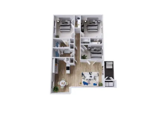 Mustang on the Trail Houston Apartment Floor Plan 8