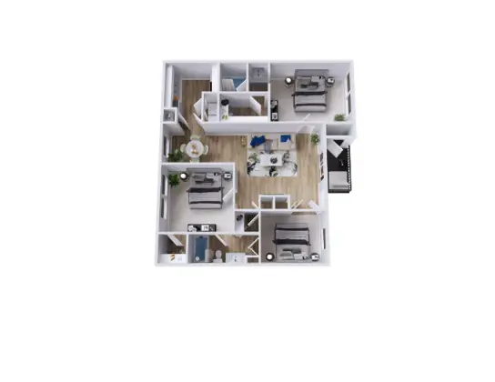 Mustang on the Trail Houston Apartment Floor Plan 9