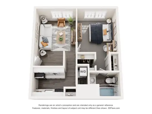 Oak Grove Apartments Floorplan 1