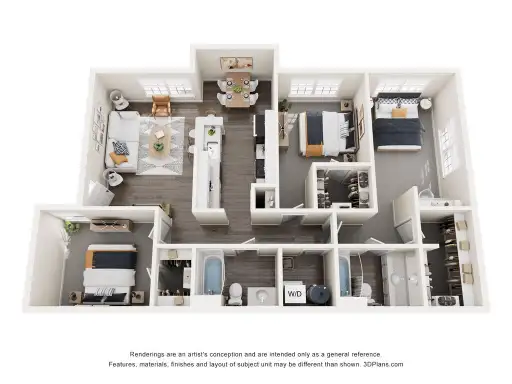 Oak Grove Apartments Floorplan 4