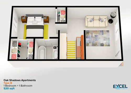 Oak Shadows Apartments FloorPlan 2