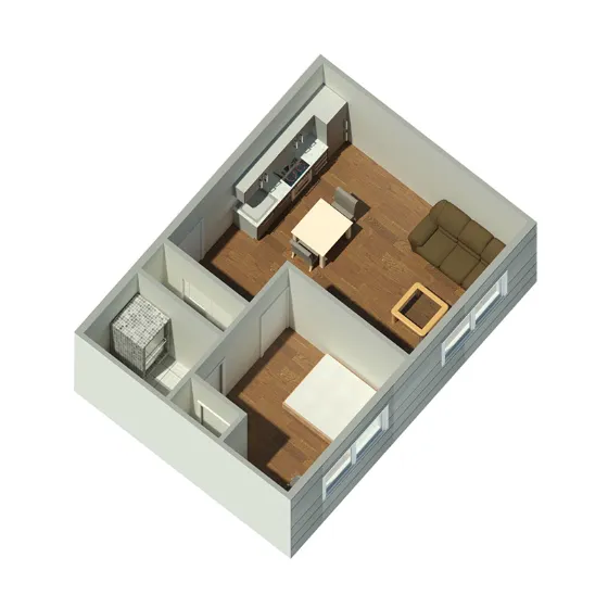 Panther Hill Apartments Houston Apartment Floor plan 1