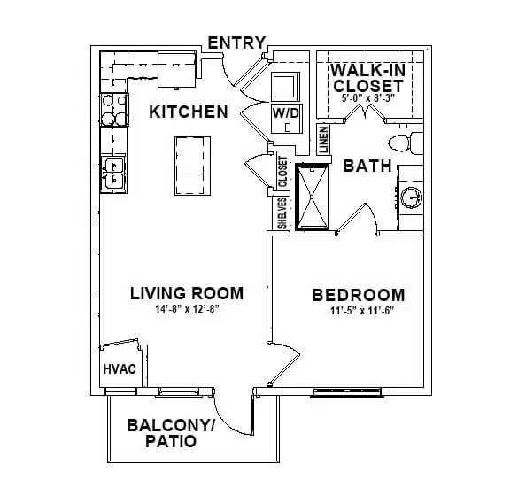 Park Creek Apartments Floorplan 2