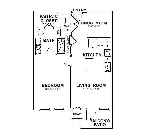 Park Creek Apartments Floorplan 4