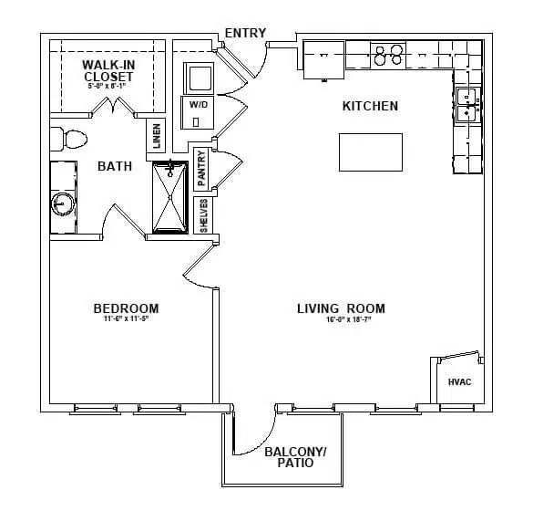 Park Creek Apartments Floorplan 5