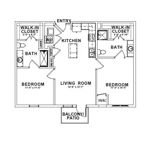 Park Creek Apartments Floorplan 6