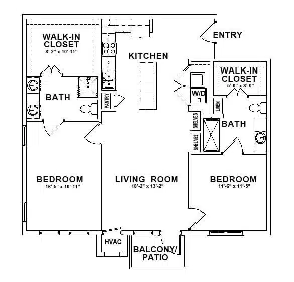 Park Creek Apartments Floorplan 7