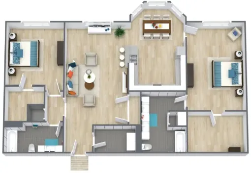 Park North Apartments Houston Floor Plan 3