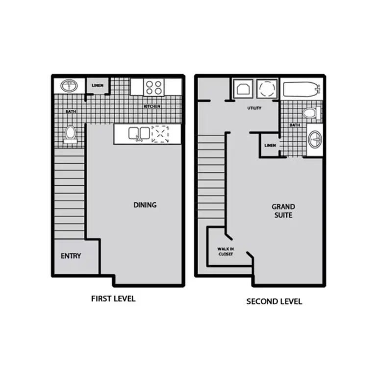 Park at North Vista Houston Apartment Floor Plan 2