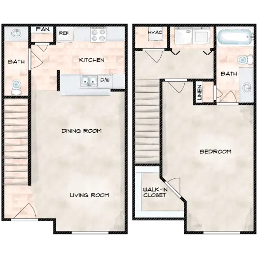 Park at Woodland Springs Houston Apartment Floor plan 3