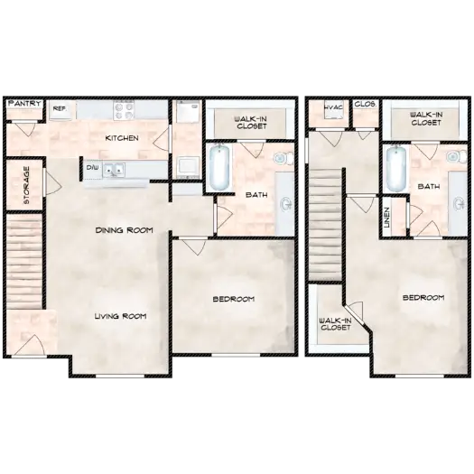 Park at Woodland Springs Houston Apartment Floor plan 5