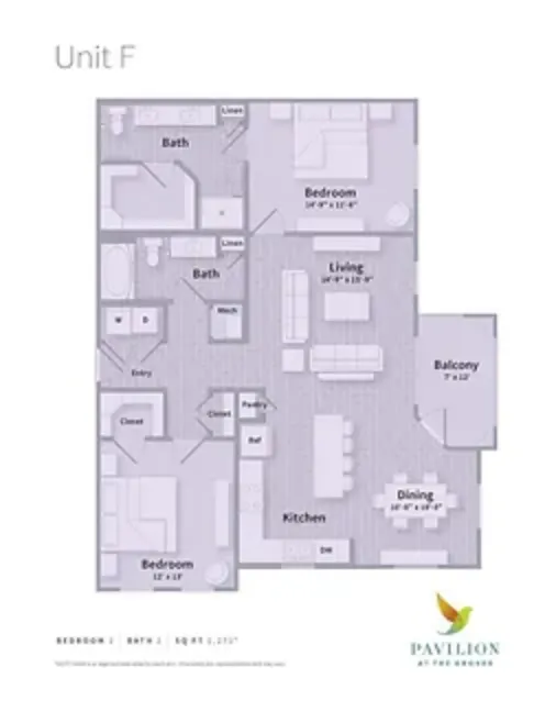 Pavilion at The Groves Houston apartment Floorplan 10