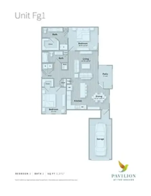 Pavilion at The Groves Houston apartment Floorplan 11