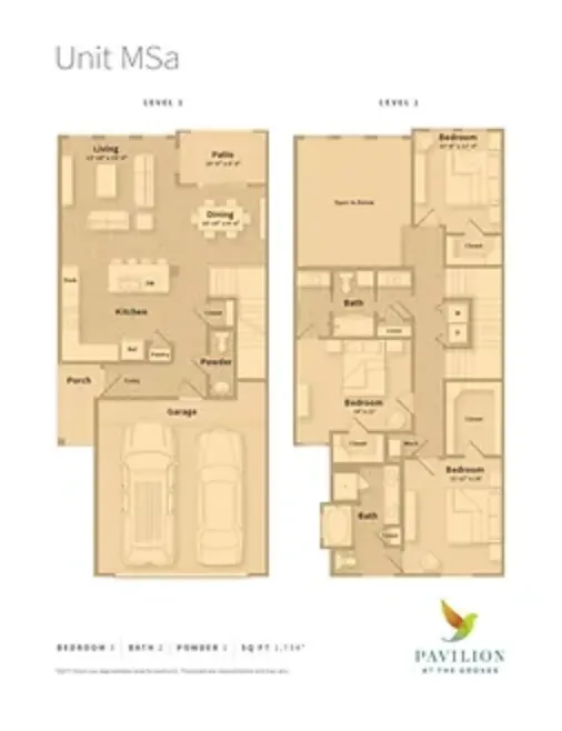 Pavilion at The Groves Houston apartment Floorplan 16