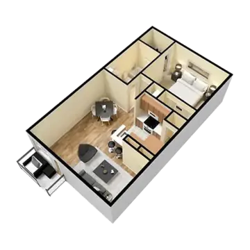 Pine Forest Place & Park Houston Apartment Floor Plan 2