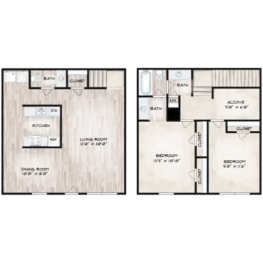 Pines at Humble Park Houston Apartment Floor Plan 3