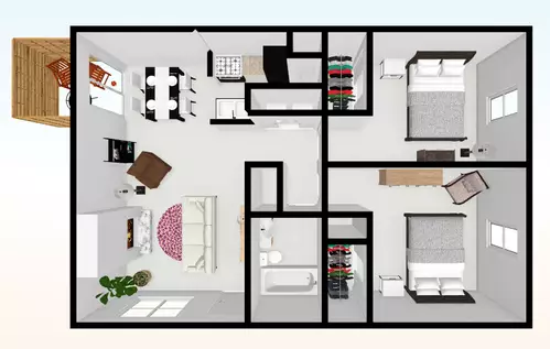 Pinewood Townhomes Floorplan 1