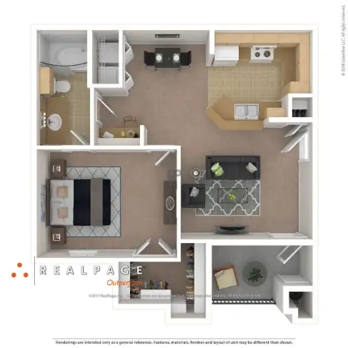 Pinnacle Apartments Floorplan 1