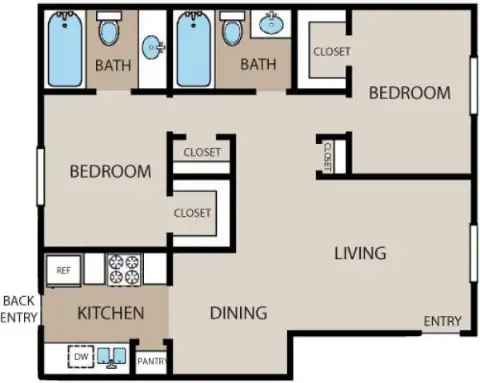 Plantation Apartments Floorplan 5