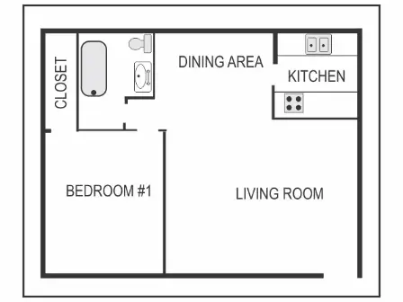 Plaza on Hammerly FloorPlan 1