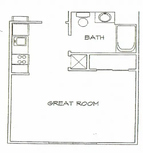 Pleasant Hill Village Houston Apartment Floorplan 1