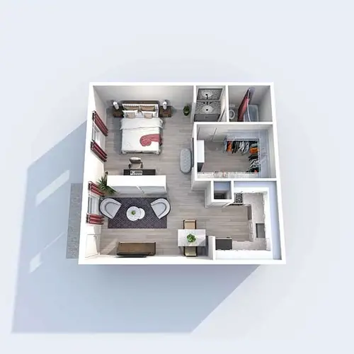 Quail Creek II Apartments FloorPlan 1