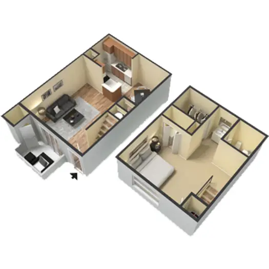 Redstone Vista Houston Apartment Floor Plan 2