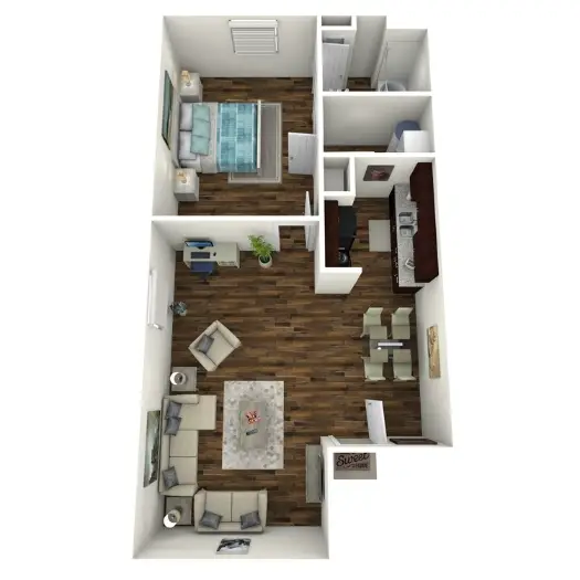 Residence at Garden Oaks Floorplan 1