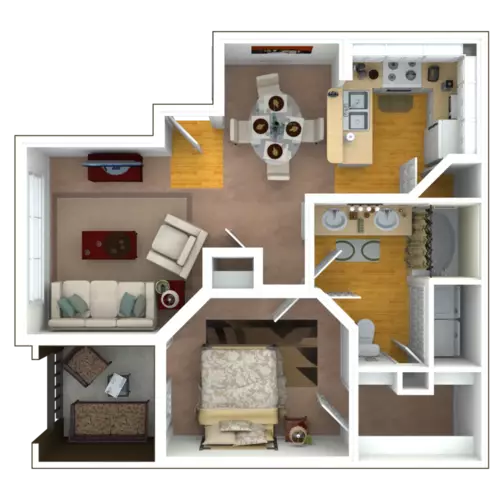 River Pointe Apartments Floorplan 2