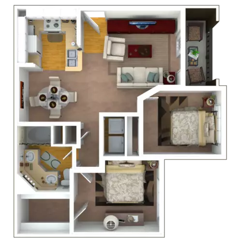 River Pointe Apartments Floorplan 3