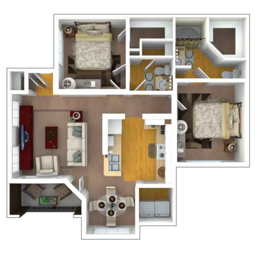 River Pointe Apartments Floorplan 4