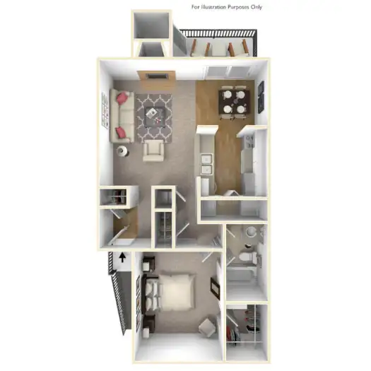 Riverwalk Apartment Floorplan 4