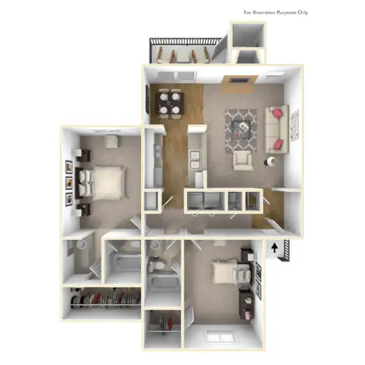 Riverwalk Apartment Floorplan 7